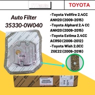 AUTO FILTER 35330-0W040 TOYOTA ALPHARD ANH20 ,VELLFIRE, ESTIMA ACR50,WISH ZGE22 AUTO TRANSMISSION FI