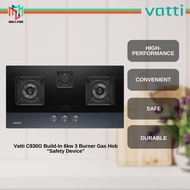 Vatti Build-In 6kw C830G 3 Burner Gas Hob "Safety Device" - C830G
