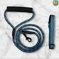DOG LEASH COLLAR 2.0M MIXED COLORLARGE