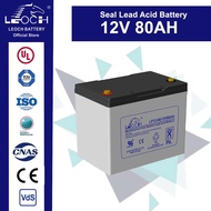 12V 80AH Leoch Sealed Lead Acid Battery LP12-80 for general purpose applications