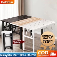 120CM Folding Table Study Meja Belajar lipat Computer Table Office Desk nordic Marble Foldable Dinin