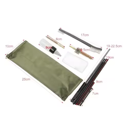 Universal Stock Cleaning AR15 M16 M4 Gun Brushes Kit Airsoft Pistol Cleanner 5.56mm .223 22LR .22 Ta