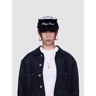[ZIPPER] 6cRAyon Corduroy Pillbox Cap Black