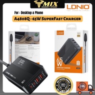 LDNIO 65W A4808Q Super Fast Charging Desktop Mobile Charger 2x 65W PD Output➕2x QC3.0 Output 65W A48