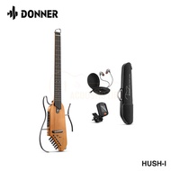 Donner Travel Guitar, HUSH-I Headless Silent Guitar, Removable Frames Ultra Light Acoustic Electric 