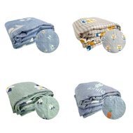 Cotton Printed Blanket Comforter Single Soft Blanket Washable Cotton 144cm x 200cm Selimut Lembut Ka