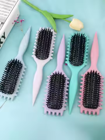 1PCS Curly Hair Definition Styling Brush Wrinkle Removal Hair Brush Entangled Wet Curly Hair Comb St