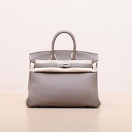 HERMES(愛馬仕) Birkin 25 18大象灰 Togo皮 U刻 銀扣