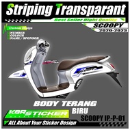 BARU SCOOPY (COD) STIKER STRIPING MOTOR HONDA SCOOPY TAHUN 2020 - 2023