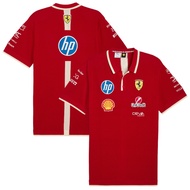2025 2026 Scuderia Ferrari F1 Team Knitted Polo - Red