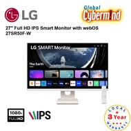 LG SMART MONITOR 27SR50F-W 27" WHITE Full HD IPS Smart Monitor with webOS - 3 Years Local Warranty (