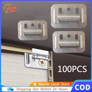 100pcs Metal Clip For WPC Wall Panel For PVC Wall Panel Connector Fluted Panel Clip Furniture Buckle