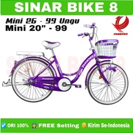 Sepeda Mini Keranjang Remaja Dewasa PHOENIX - 99 Ukuran 20 24 dan 26'' Inch City Bike