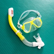 Full dry diving snorkel with dry top หน้ากากดำน้ำ แว่นตาดำน้ำสำหรับเด็ก หน้ากากดำน้ำพร้อมท่อหายใจสำห