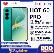 infinix HOT 60 PRO NFC Ram 16+256 Main camera 50MP. Baru segel pabrik