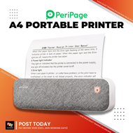 Peripage A4 Wireless Printer Portable A40 Printer Mini Thermal Printer Inkless Printing Bluetooth 58mm 80mm 100mm