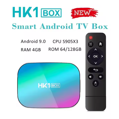 HK1 BOX Amlogic S905X3 4G 64G 128G 8K Smart TV BOX Android 9.0 2.4/5G Dual Wifi 1080P 4K 1000M Media