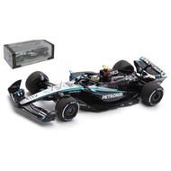 Ready Stock 1: 43 Bahrain Station SPARK Car Model F1 Mercedes Fleet 2024 Hamilton W15