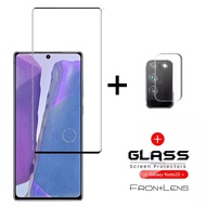 2 in 1 for Samsung Galaxy S9 S10 S20 S21 S22 note 8 9 10 20 Plus Ultra Full Adhesive Glass Screen Lens Protector