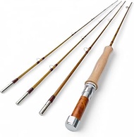 ZHUSROD Leonard Taper - 9ft 4wt - Bamboo Fly Rod with Case - 3Pieces (with Extra Tip)