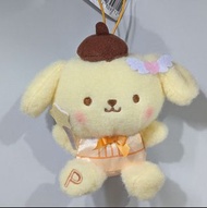 2026 Sanrio Pompompurin 布甸狗 布丁狗 FuRyu 毛茸茸 空氣感 fluffy 豆豆眼 豆頭眼 小天使 緞光 絲感 坐姿 星星造型許願棒 蝴蝶結 公仔掛件 吊飾 橡筋鎖匙扣