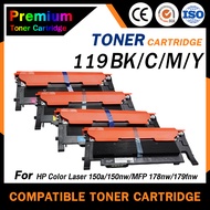 HOME Toner หมึกเทียบสำหรับรุ่น w119a HP 119A 119a w119 W119 /W119A /119A (W2090A,W2091A,W2092A,W2093