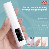 VALENTINE1 Mini Nail Dryer Light, Quick Drying Single Finger LED Nail Lamp, Nails Art Tools Efficien