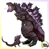 港版 NECA 2016 哥斯拉 Godzilla 覺醒新核子 哥吉拉 紫色哥斯拉（卡装）可動 手辦 公仔 PVC 擺飾 禮物