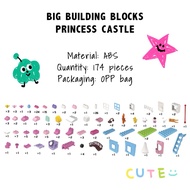 [MUMof2boys] Princess Castle Big Building Blocks Set – Compatible with Lego Duplo, Large Blocks for 