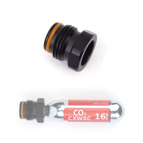 Co2 Cylinder Convert Adapter To G1/2 CO2 Tank Thread Fit 3/8UNF Thread Co2 Cartridge