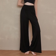 Bộ Đồ Tập Yoga Nữ Cao Cấp Quần Ống Rộng Dài Đến Sàn Thoáng Khí Quần Capri Tập Pilates Múa Không Tay