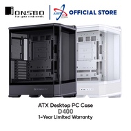 JONSBO D400 ATX DESKTOP PC CASE / CASING - BLACK / WHITE