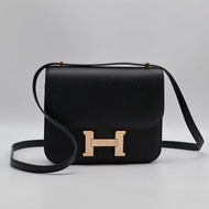 HERMES Mini constance 19 - 黑玫瑰金 W