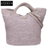 Helen Kaminski Cassia S 拉菲草 x 皮革兩用單肩包