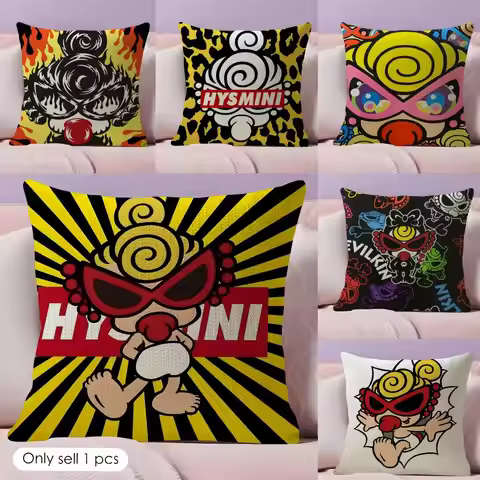 Brand H-Hysteric M-Minis Cushion Cover Natural Linen Pillow Cover Double-Sided Print Cushion Case fo