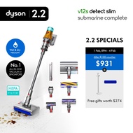 [2.2 Specials] Dyson V12s Detect Slim Submarine™ Complete HEPA Wet & Dry Vacuum with Complimentary g