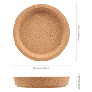 5 Pcs Cork Coaster for Beverage Coasters, Heat-Resistant Water Reusable Natural Round Coasters for R