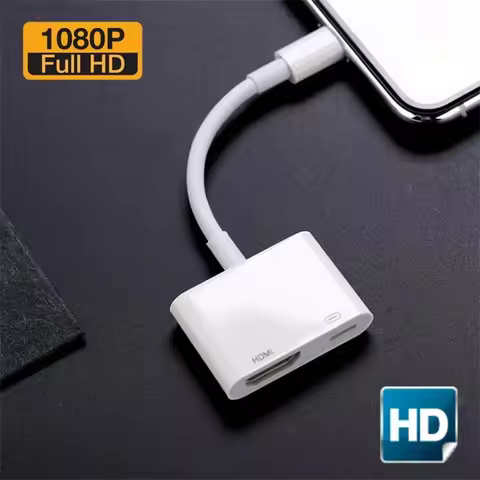 For Lightning To HDMI-compatible Cable 1080P for IPhone To TV Digital AV Adaptador Kabel Phone Acces