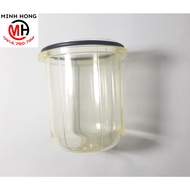 Fuel oil filter cup 50x90mm (50x85) with anti-breakage yellow plastic, used for tractors (OEM produc