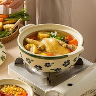 藍櫻花砂鍋丨煲湯燉鍋丨日式陶瓷鍋丨燉湯砂鍋丨煲湯砂鍋【平行進口】- 1.5L