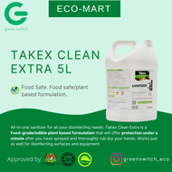 TAKEX Clean Extra 5L Halal Food Grade Ethanol Sanitizer made with Natural Bamboo Extract