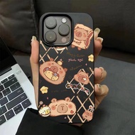 Casing iPhone 11 12 13 14 15 16 17 Pro Max Fashion bear Case For iPhone 14 15pm 14PM 16PM 17PM