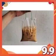 6X9 PLASTIC WITH ROPE/PLASTIK AIR/PLASTIK BUNGKUS AIR/PLASTIK TALI/PLASTIK KOPI/PLASTIK LAUK