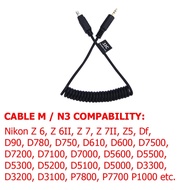 JJC Shutter Cable Remote Type M for Nikon D3200 - D5300 - D7000 - D600