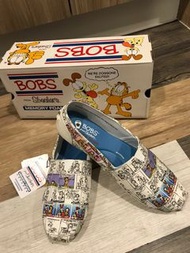 Garfield Bobs Skechers slip on comic slip ons shoes flats 加菲貓聯名款漫畫記憶海綿墊樂福鞋懶人拖休閒平底鞋