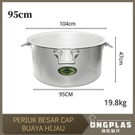 SAIZ 55CM-95CM/ PERIUK CAP BUAYA HIJAU/PERIUK CATERING/ KENDURI/ TEBAL/ PERIUK BESAR /REWANG/ COOKIN