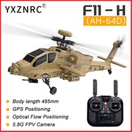 YXZNRC RC Helicopter F11-H (AH-64D) GPS Stabilized Airplane 8CH 1/32 Scale Optical Flow Positioning 