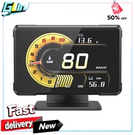 A91 Multifunctional Car Electronic HUD Display Gauge Track Voltage Speed RPM Turbo And Oil Temperatu