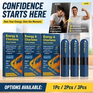 Professional Cooling Instant Refresh Nasal Stick for Men, Natural Menthol Mint Leaf, Focus & Energy 