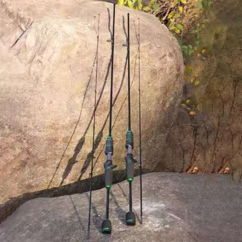 Ultra-Light and Ultra-Fast Carbon Fiber Lure Rod 1.68m 1.8m Solid Carbon Fiber Rod Tip Responds Quic